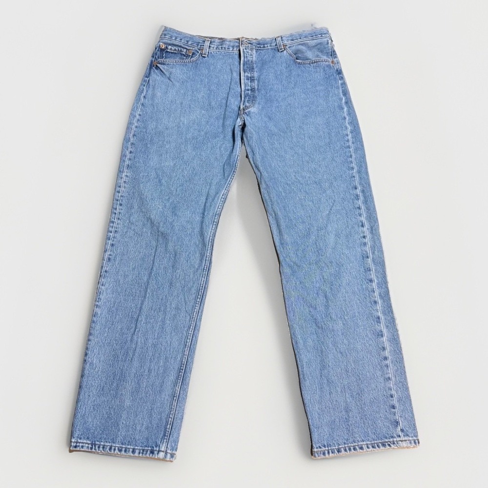 Levi's 501 Original Fit Jeans Vtg 40x32 Straight Leg Blue Cotton Denim (38x32)